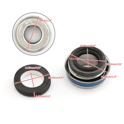 Il kit meccanico della guarnizione della pompa dell'acqua si adatta a Kawasaki Mojave 250 KSF250A 1987-2004 generico