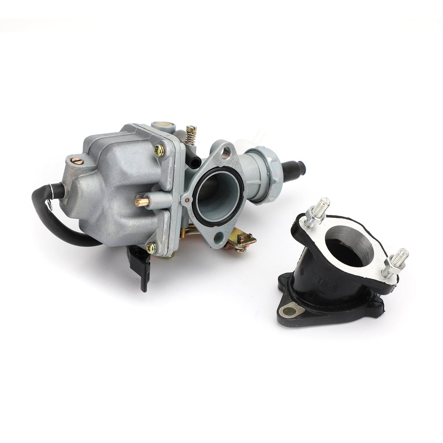 Carburatore e collettore di aspirazione per Honda ATC185S ATC200ES ATC200E ATC200M Generico