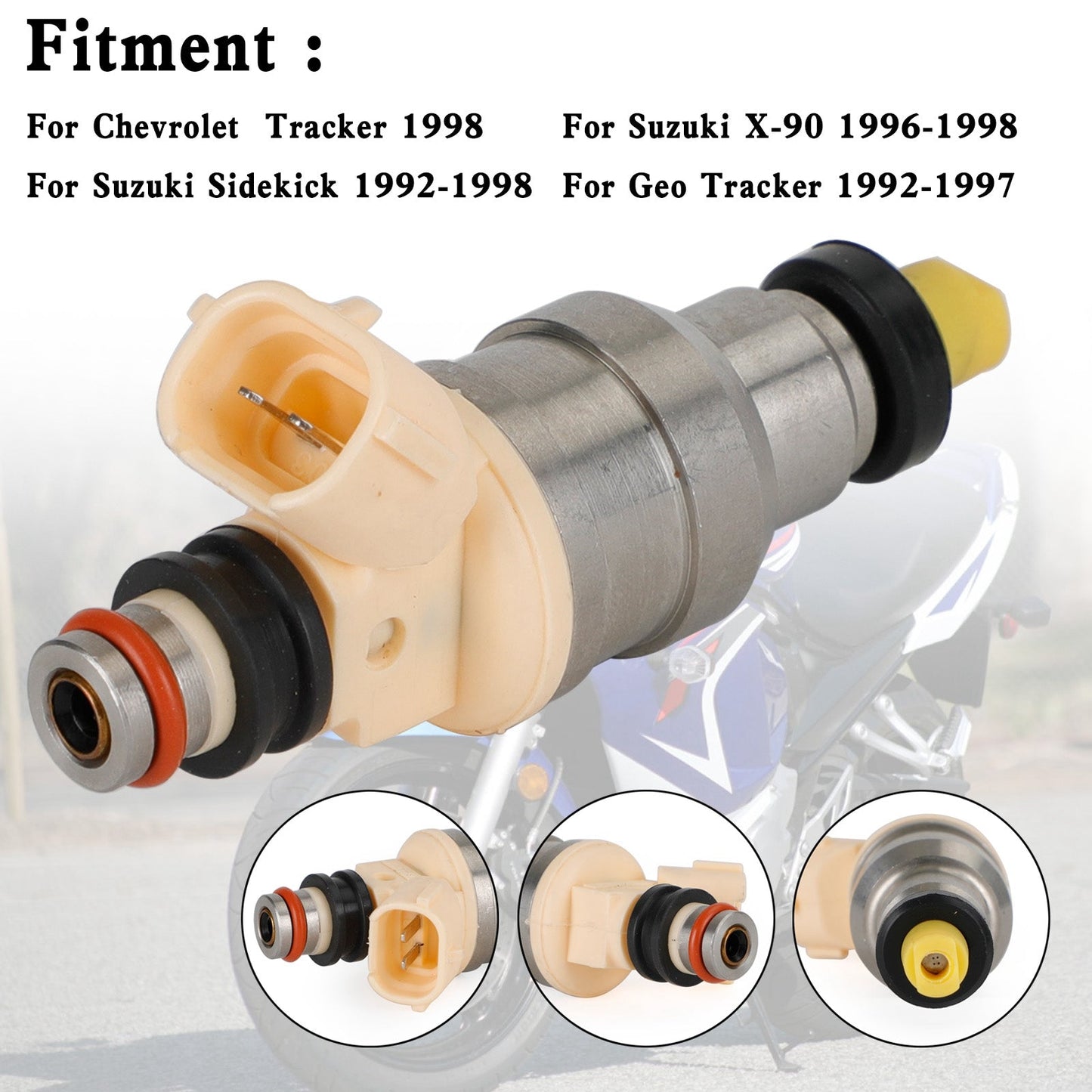 15710-58B00 Iniettori di carburante per Suzuki Sidekick Tracker X-90 1.6L INP-470 Generico