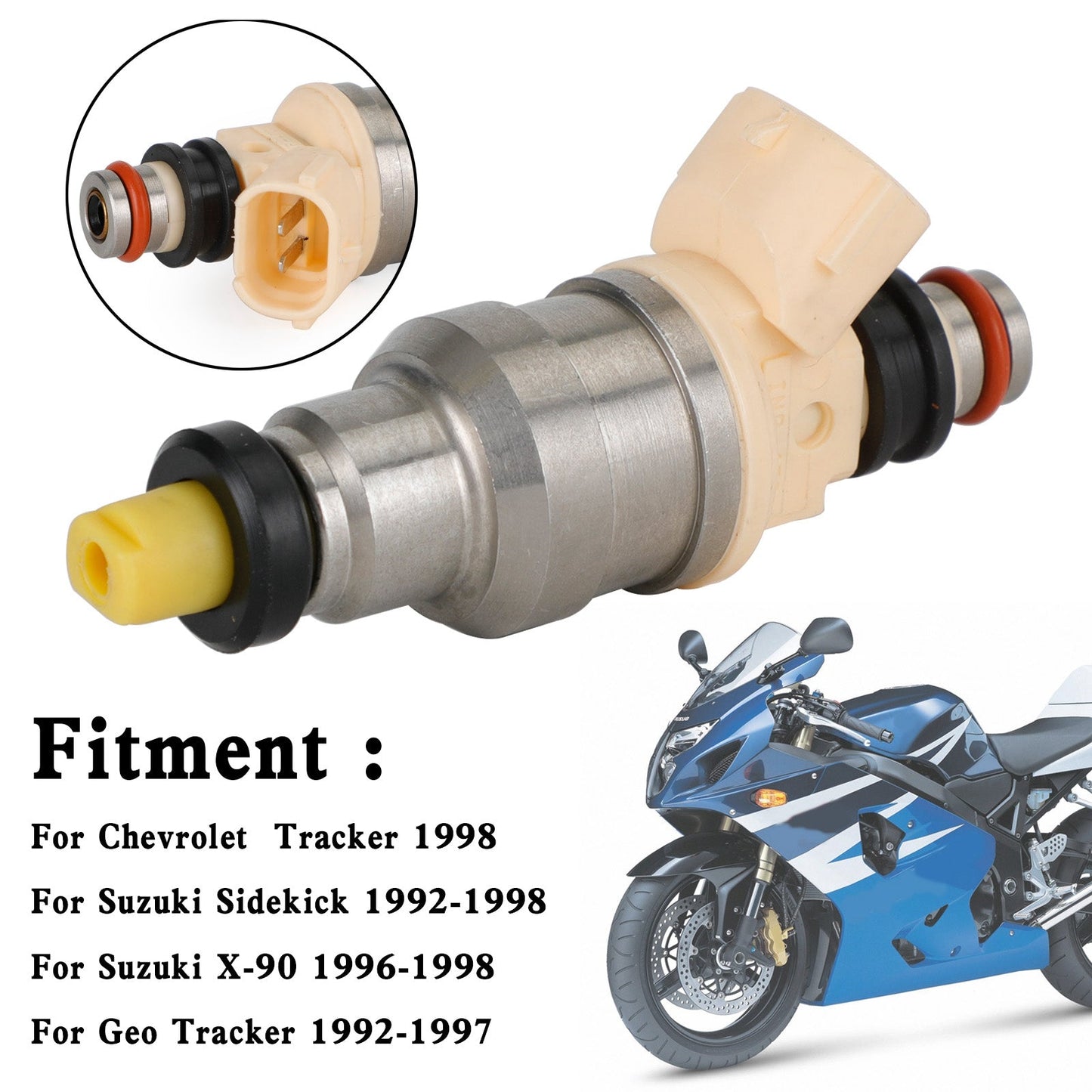 15710-58B00 Iniettori di carburante per Suzuki Sidekick Tracker X-90 1.6L INP-470 Generico