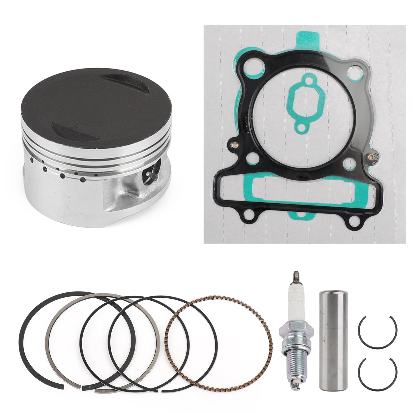 83mm Pistone Anelli Guarnizione Candela Kit per Yamaha Warrior 350 YFM350X 1987-2004 Generico