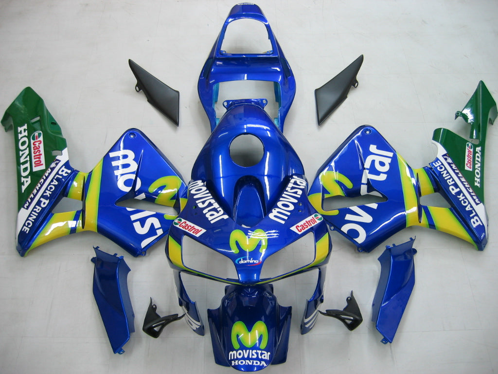 Per CBR600RR 2003-2004 Carrozzeria Carenatura ABS blu Set di plastica stampata ad iniezione Generico