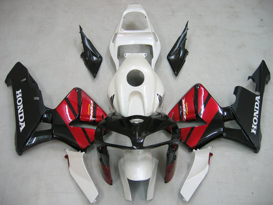 Per CBR600RR 2005-2006 Carrozzeria Carenatura ABS bianco Set plastica stampata ad iniezione Generico