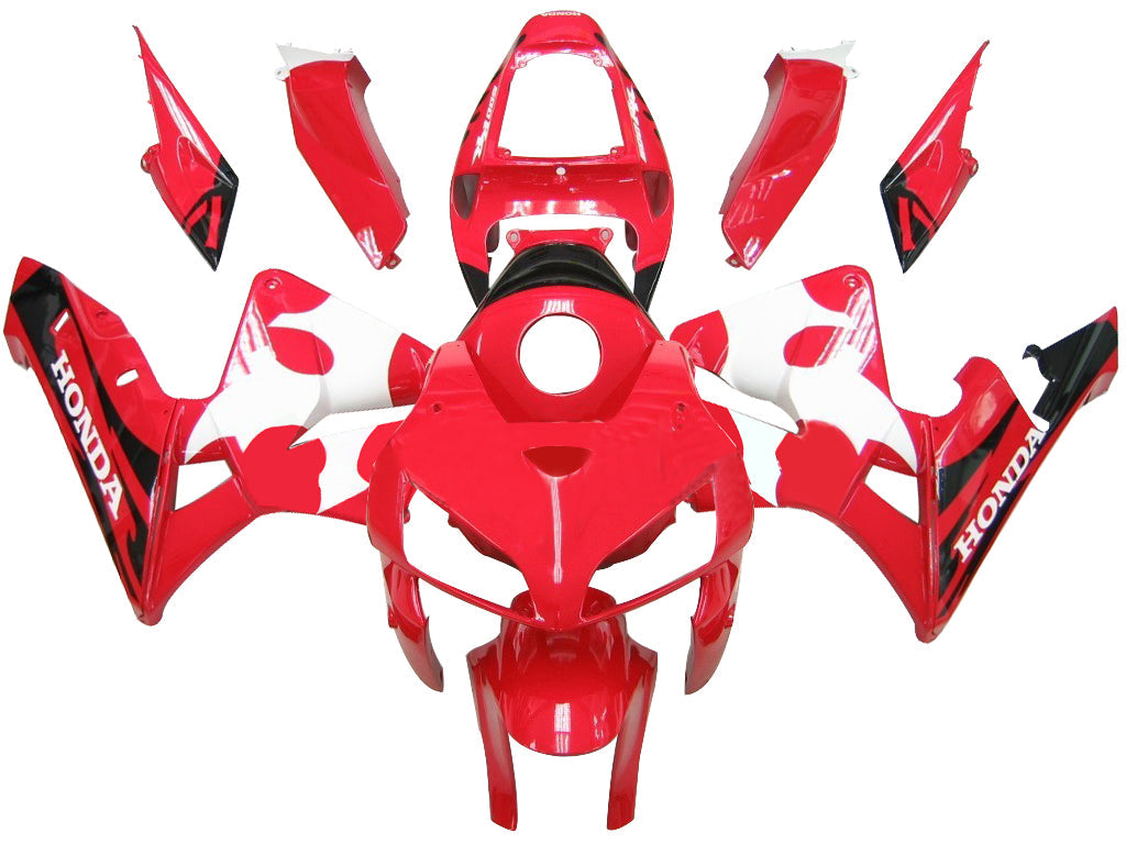 Per CBR600RR 2005-2006 Carrozzeria Carenatura ABS rosso Set di plastica stampata ad iniezione Generico