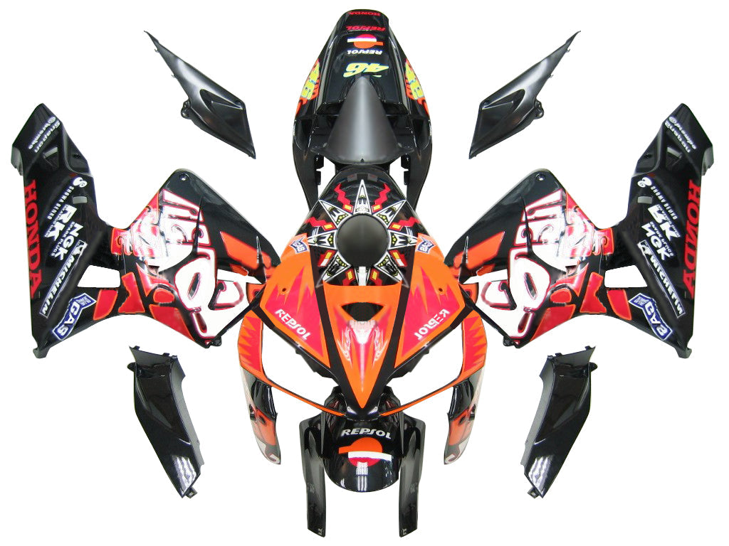 Per CBR600RR 2005-2006 Carrozzeria carenatura nera e altri colori ABS stampati ad iniezione plastica Set generico