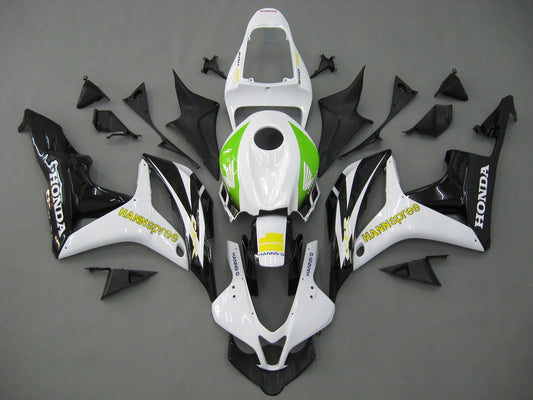 Per CBR600RR 2007-2008 Carenatura per carrozzeria Set di plastica stampata ad iniezione in ABS bianco e nero Generico