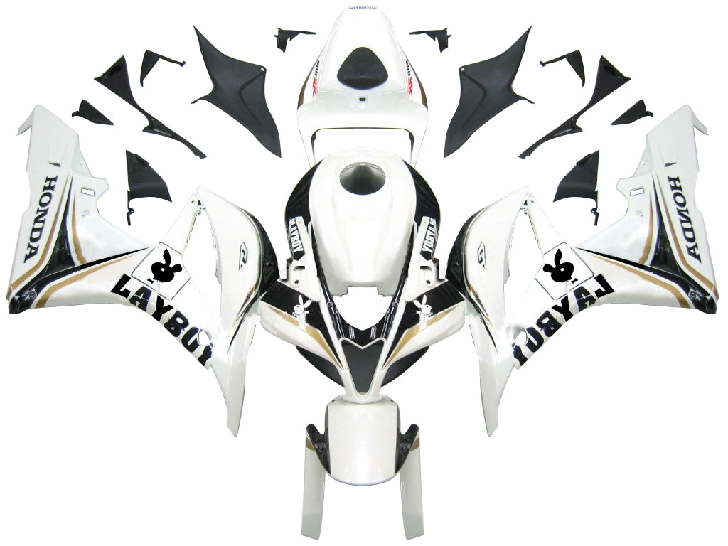 Per CBR600RR 2007-2008 Carenatura per carrozzeria Set di plastica stampata ad iniezione in ABS bianco Generico