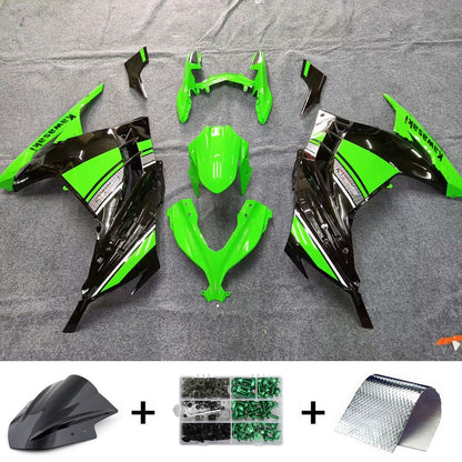 Ninja 300R EX300R 2013-2017 Verde Carrozzeria Carenatura ABS Plastica stampata ad iniezione 5# Generico
