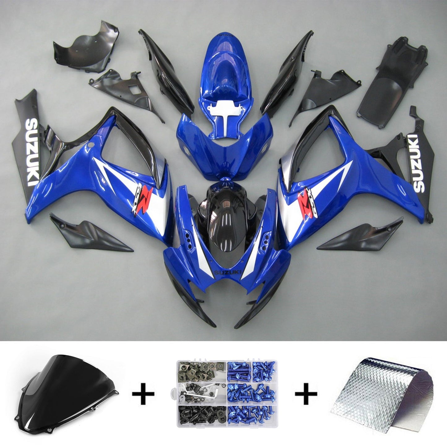 Amotopart Cladding Suzuki GSXR 600/750 (2006-2007) Kit di travestimento