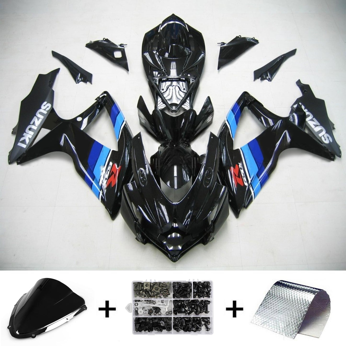 Suzuki GSXR 600/750 2008-2010 Kit Carena Carrozzeria Plastica ABS K8