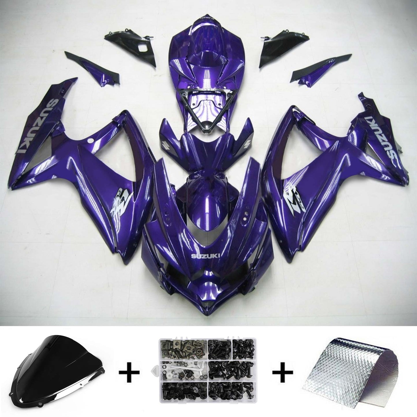 Suzuki GSXR 600/750 2008-2010 Kit Carena Carrozzeria Plastica ABS K8