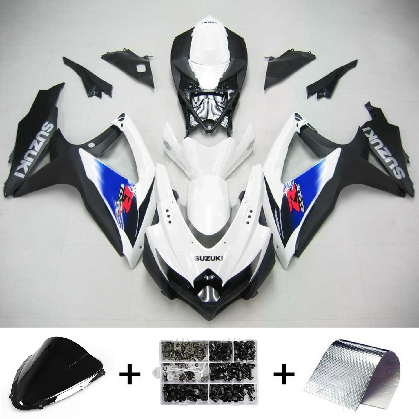 Suzuki GSXR 600/750 2008-2010 Kit Carena Carrozzeria Plastica ABS K8