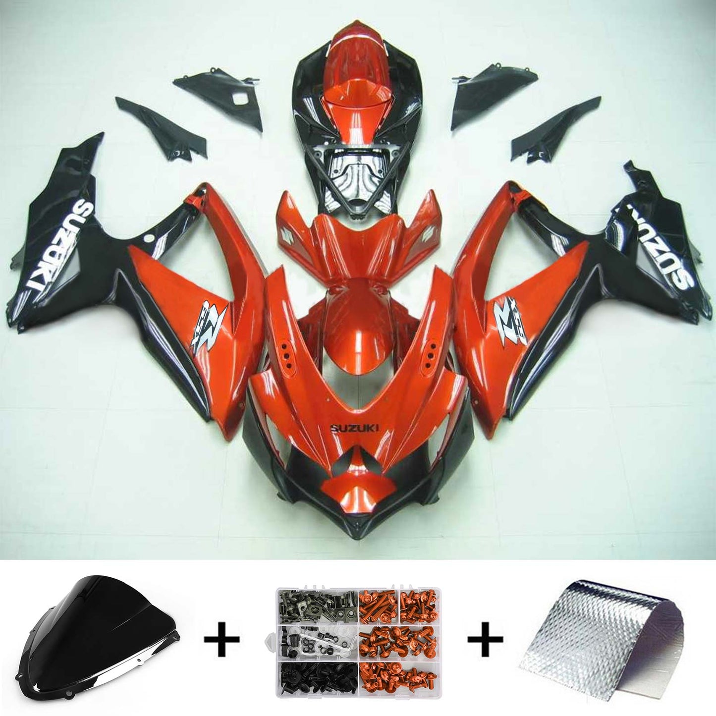 Suzuki GSXR 600/750 2008-2010 Kit Carena Carrozzeria Plastica ABS K8