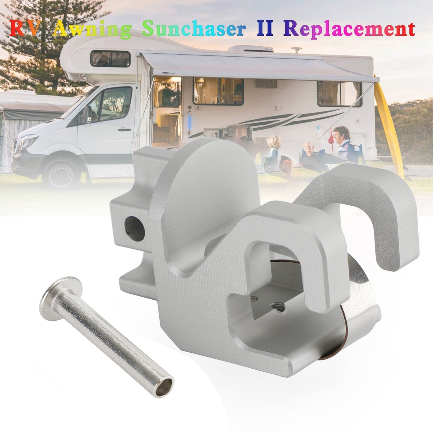Ferramenta RV Rafter Claw Satin in alluminio per veranda Dometic SUNCHASER II