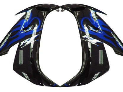 Carene 2004-2006 Yamaha YZF-R1 Black &amp; Blue Flame R1 Generico