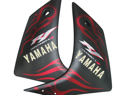 Carene 2007-2008 Yamaha YZF-R1 nero opaco e rosso fiamma R1 generico