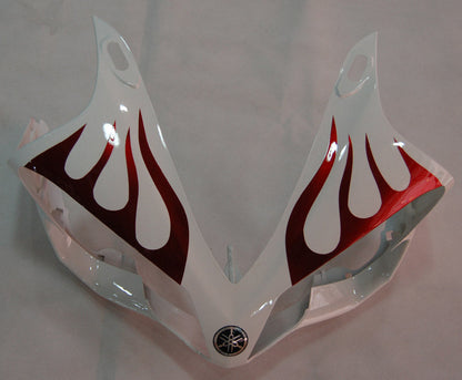 Carene 2007-2008 Yamaha YZF-R1 Bianco &amp; Rosso Scuro Fiamma R1 Generico