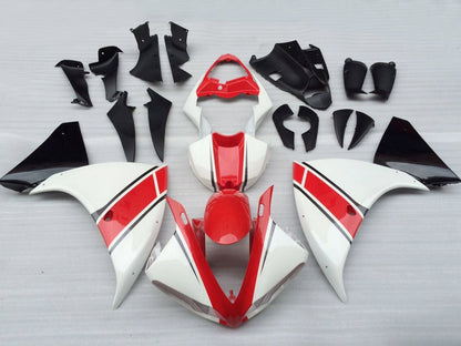 Carene 2009-2011 Yamaha YZF-R1 Bianco Rosso Nero Racing Generico