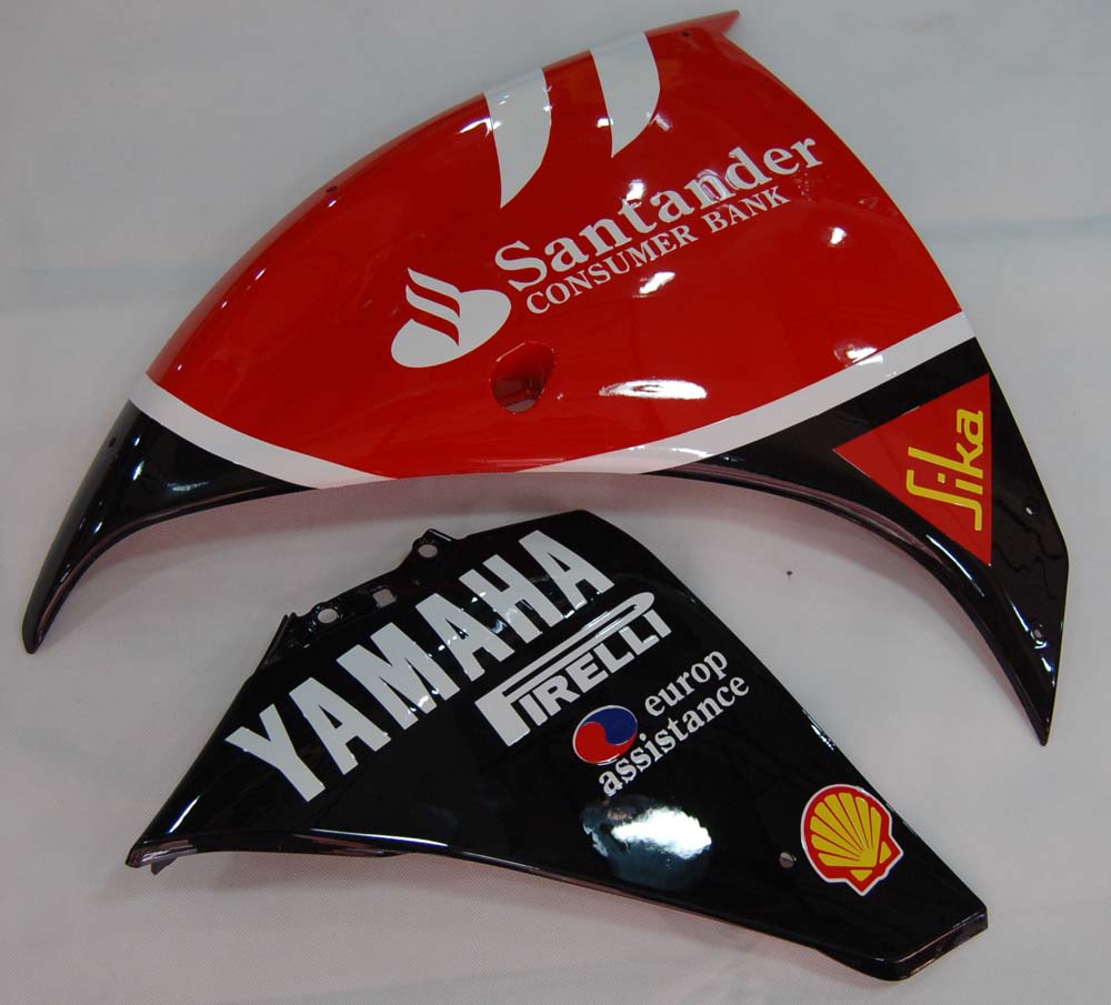 Carene 2009-2011 Yamaha YZF-R1 Rosso Nero Santander Bank R1 Generico