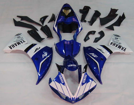 Amotopart 2009-2011 Yamaha R1 Cladding Blue & White Kit