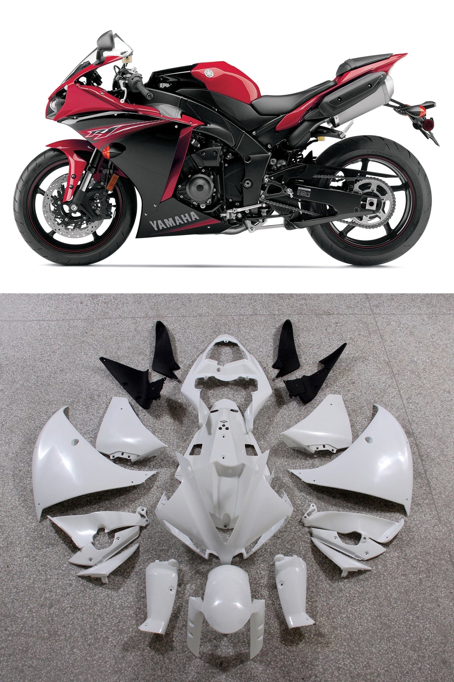 Generic Fit For Yamaha YZF 1000 R1 (2013-2014) Bodywork Fairing ABS Injection Molded Plastics Set 6 Style