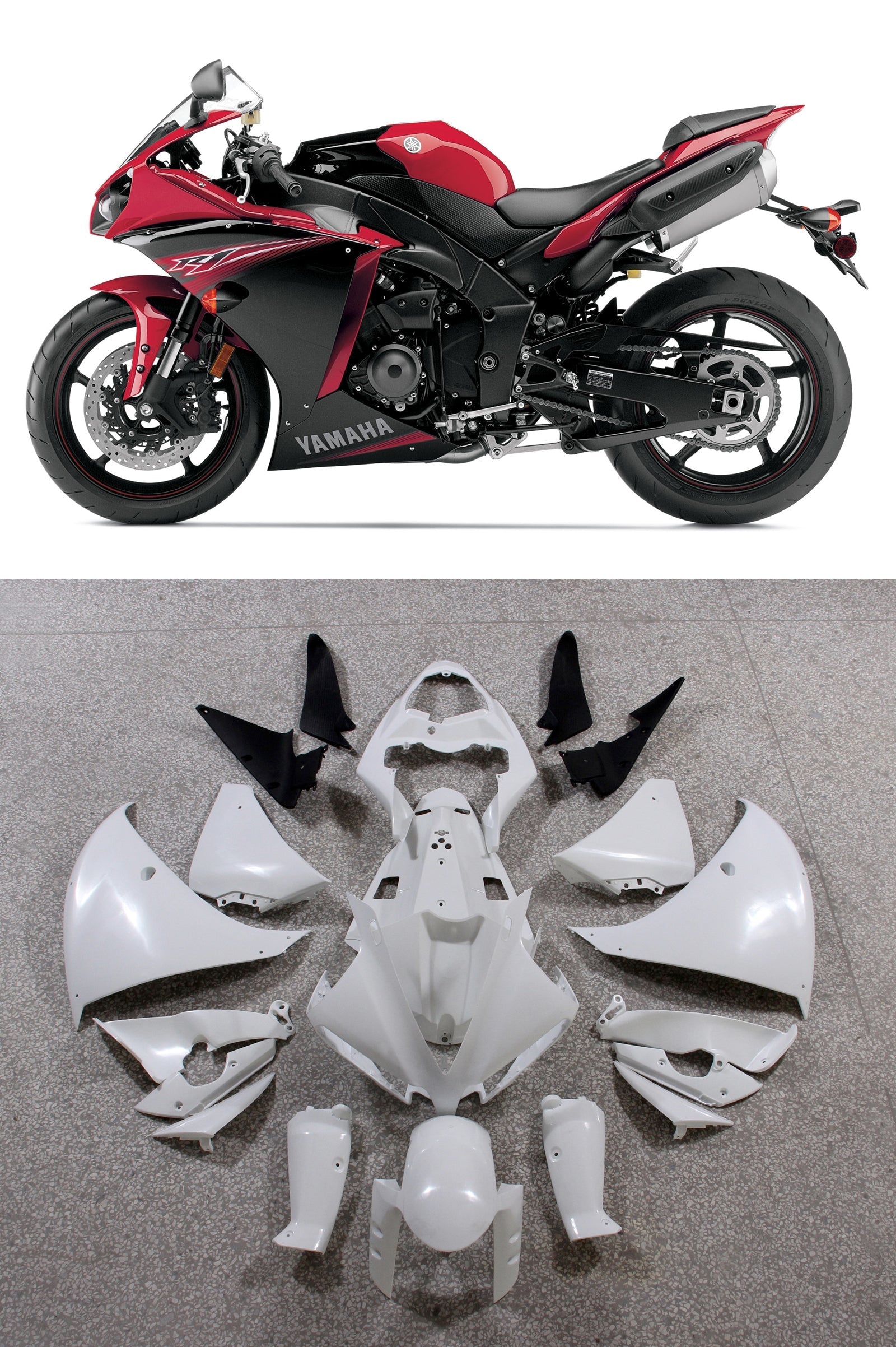 Generic Fit For Yamaha YZF 1000 R1 (2013-2014) Bodywork Fairing ABS Injection Molded Plastics Set 6 Style