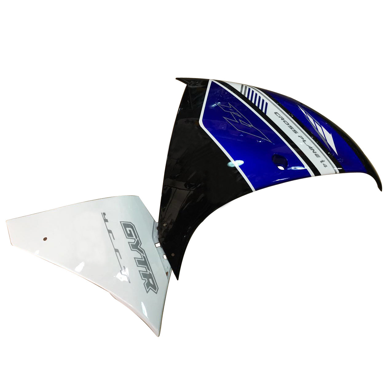 Amotopart 2012-2014 Yamaha R1 Cladding Blue & White Kit