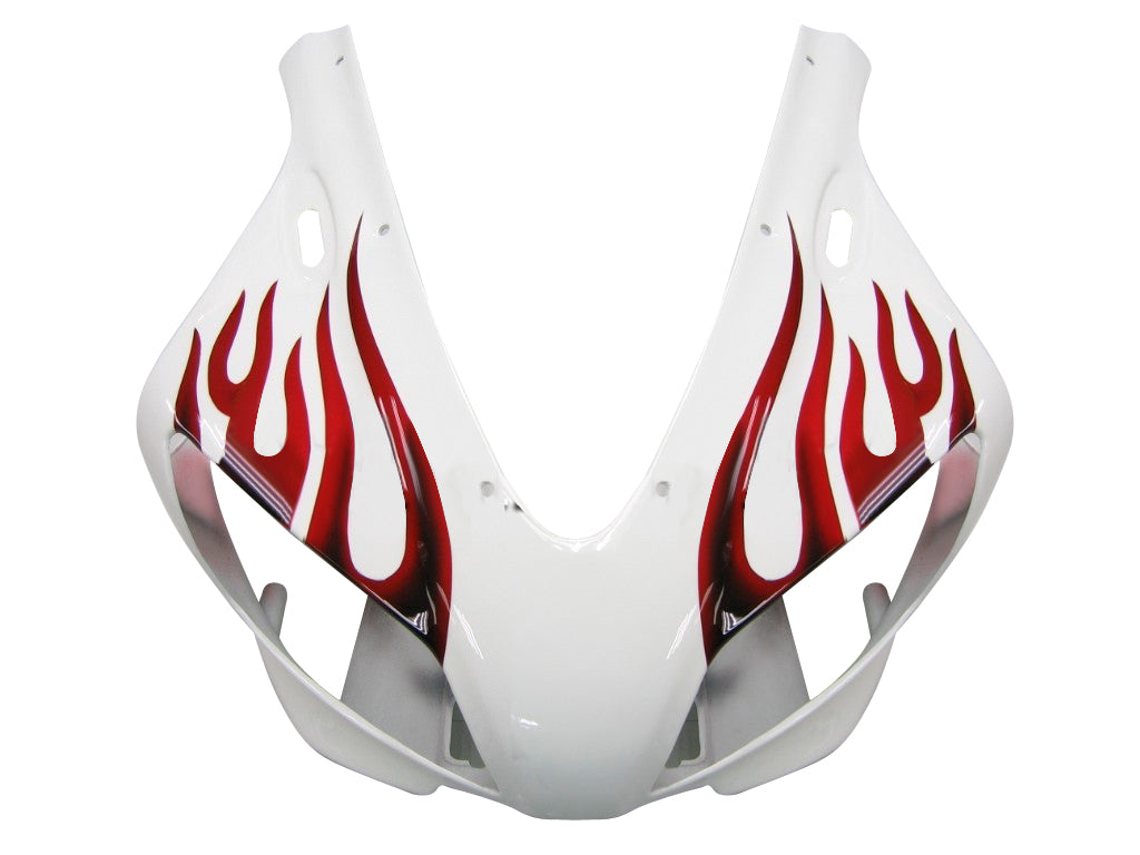 Carene 1998-1999 Yamaha YZF-R1 White &amp; Red Flame R1 Racing Generico