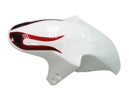 Carene 1998-1999 Yamaha YZF-R1 White &amp; Red Flame R1 Racing Generico
