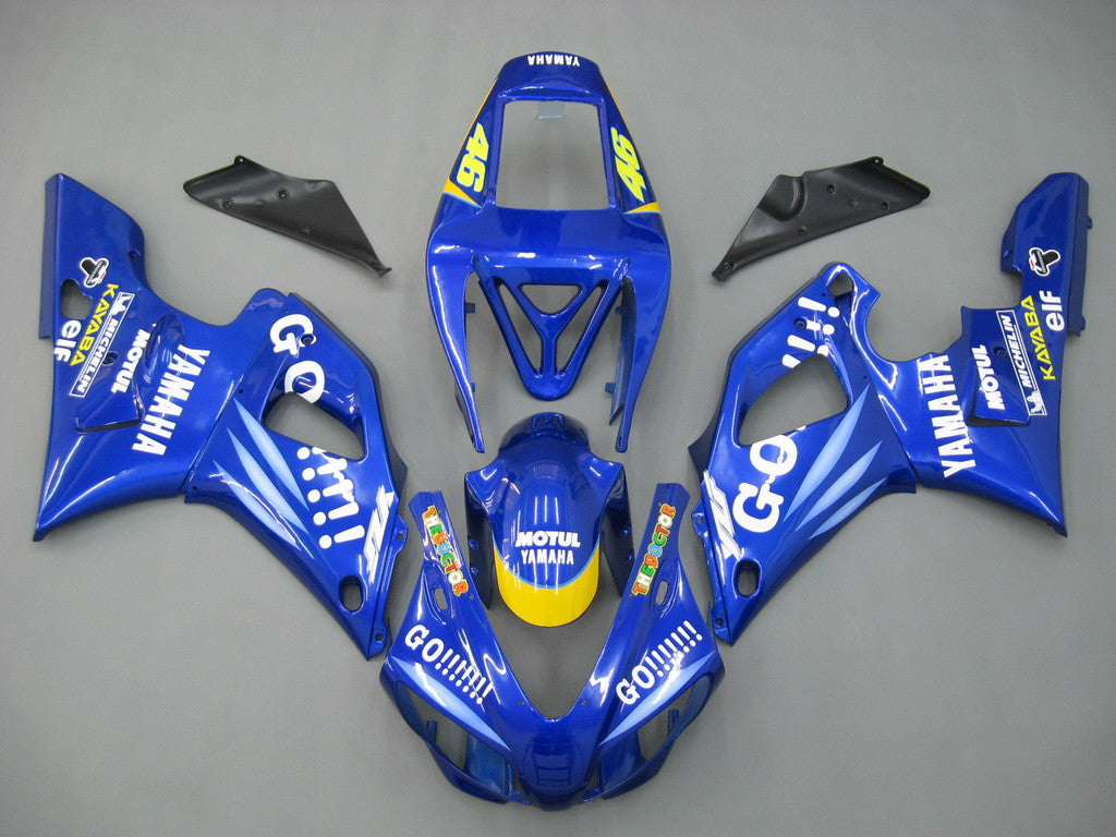 Carene 1998-1999 Yamaha YZF-R1 Blu No.46 GO!!!!!! R1 Generico