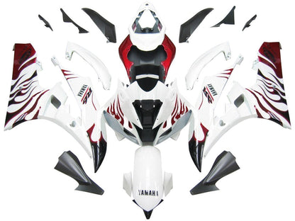 Amotopart Frakings Yamaha YZF-R6 2006-2007 Cladding White? e kit di rivestimento rosso