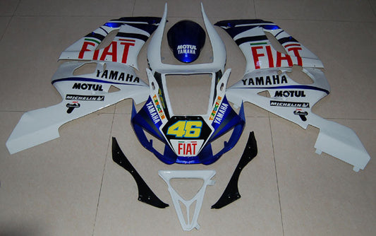 Carenature 1998-2002 Yamaha YZF-R6 Bianco &amp; Blu No.46 FIAT R6 Generico