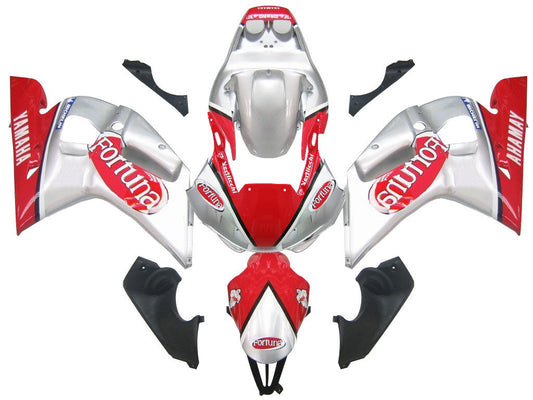 Carene 1998-2002 Yamaha YZF-R6 Argento Rosso Fortuna R6 Generico