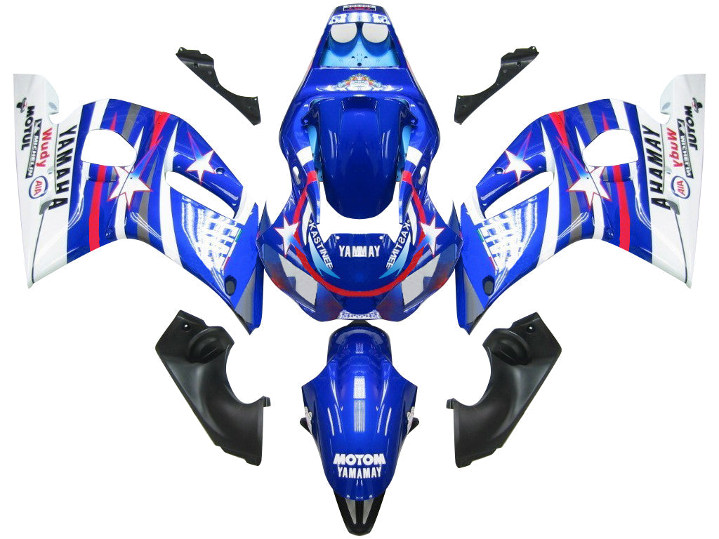 Carene 1998-2002 Yamaha YZF-R6 Blue White Star FIAT R6 Generico