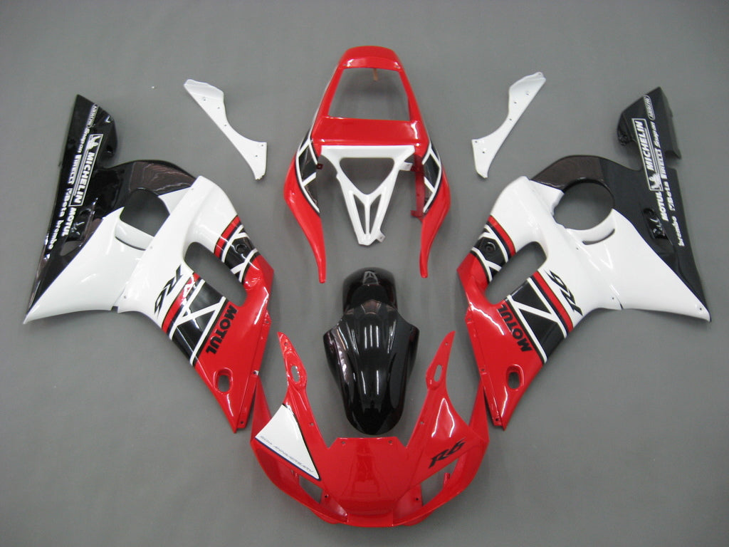 Carene 1998-2002 Yamaha YZF-R6 Rosso Bianco Nero R6 Generico