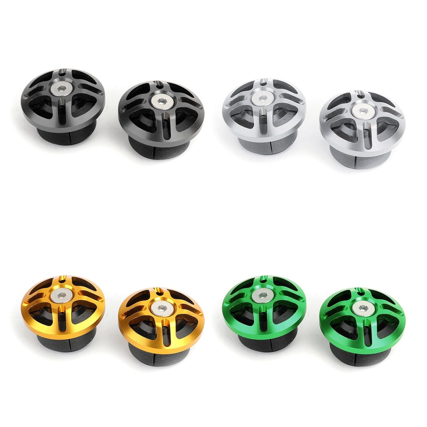 Billet Aluminum Hole Frame Plug Cap Set For Kawasaki Ninja 250 400 EX 2018 2019