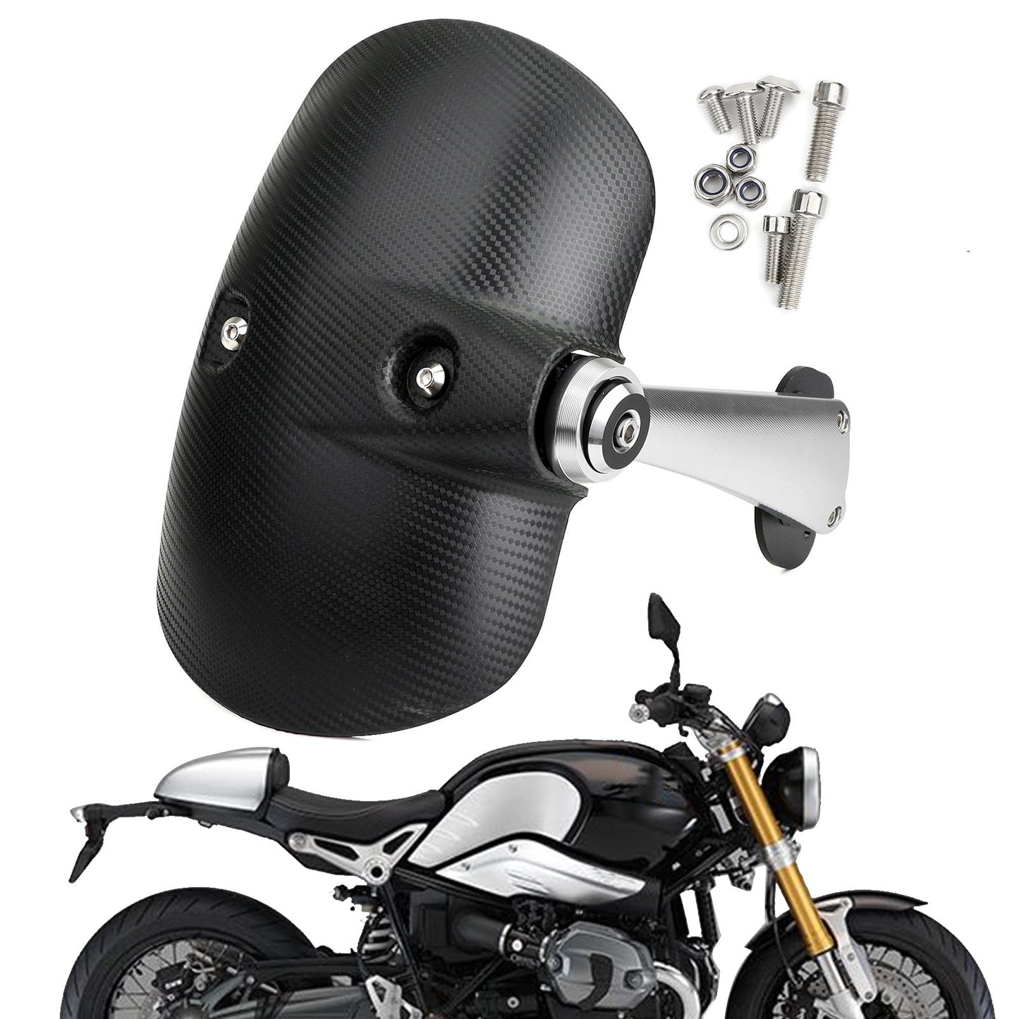 1x parafango posteriore per moto parafango parafango per BMW R NINE T 2014-2019 generico