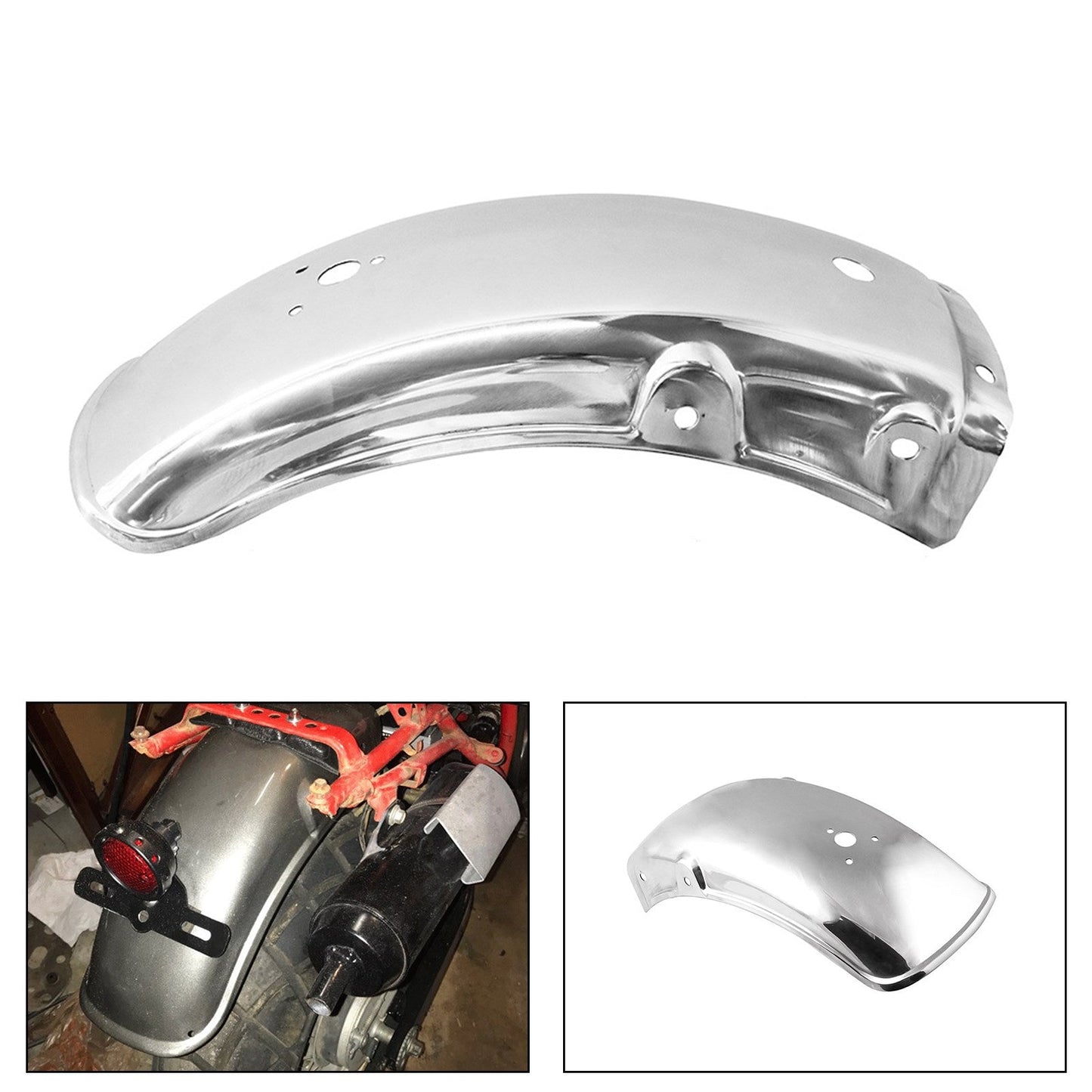 Parafango parafango parafango posteriore moto moto per Suzuki GN125 GN250 Generico