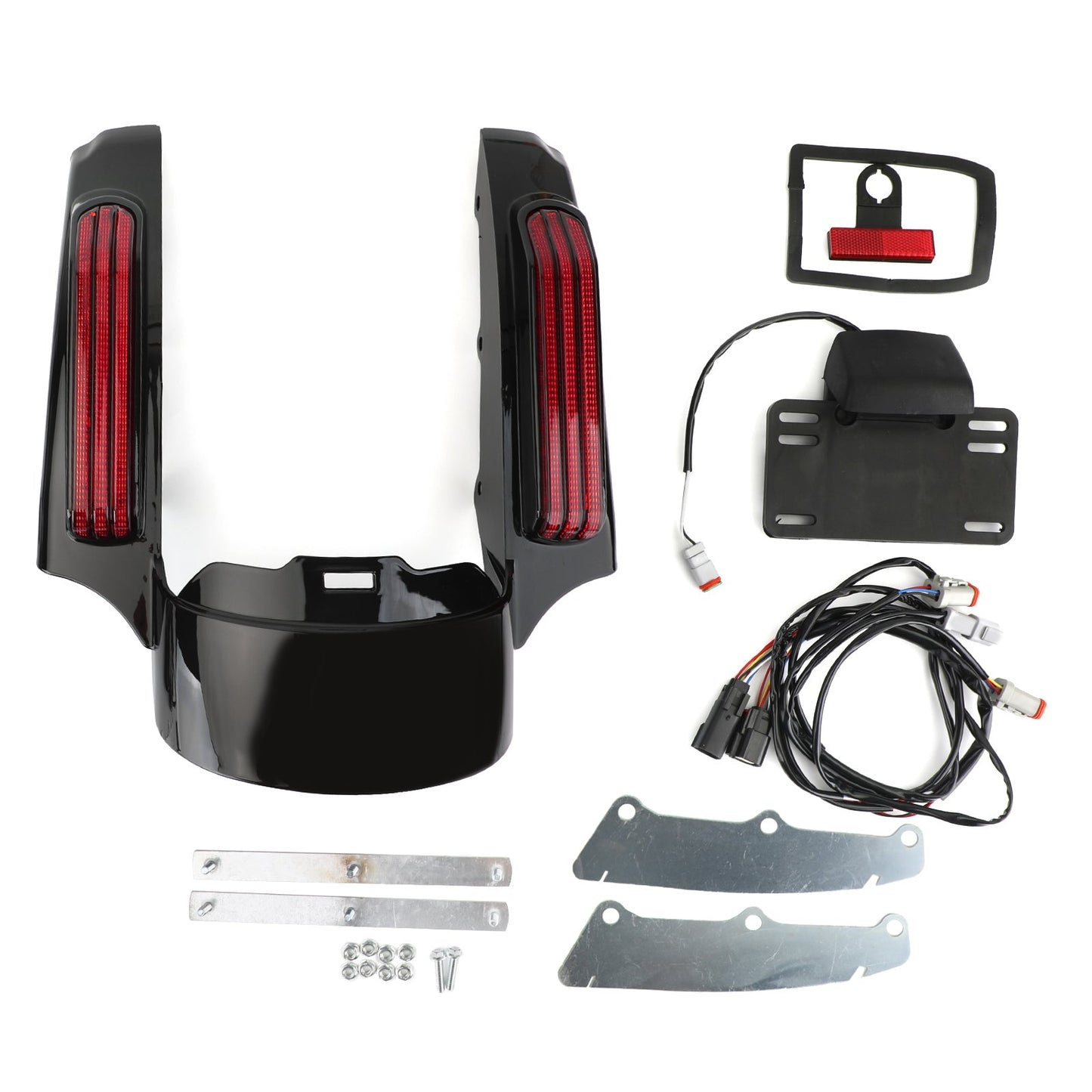 Luce LED parafango posteriore adatta per Touring Road King FLHR Street Glide FLHX Generico