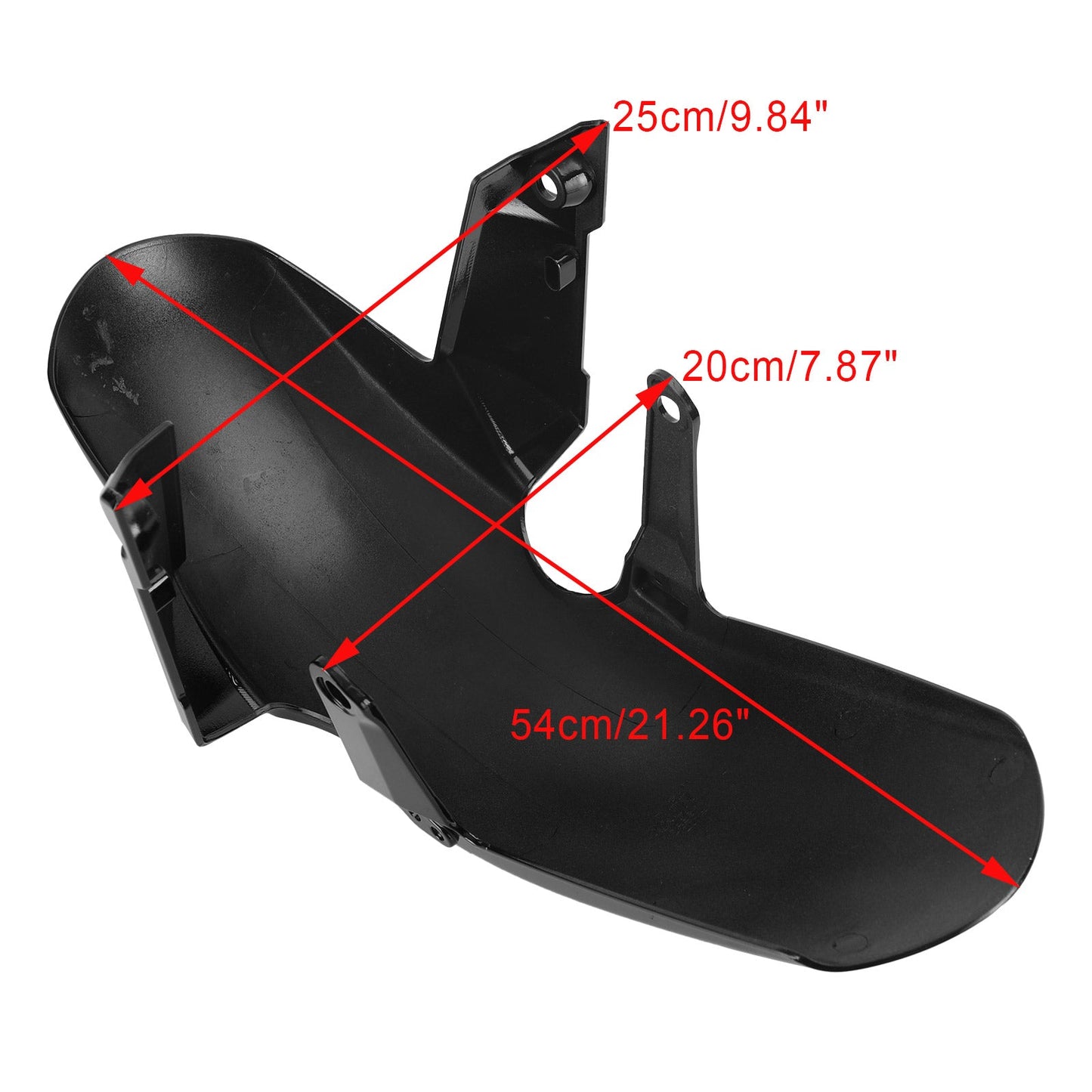 Parafango parafango anteriore in ABS per Honda CB650R CBR650R 2019- 2024 CBR500R 22-23 Generico