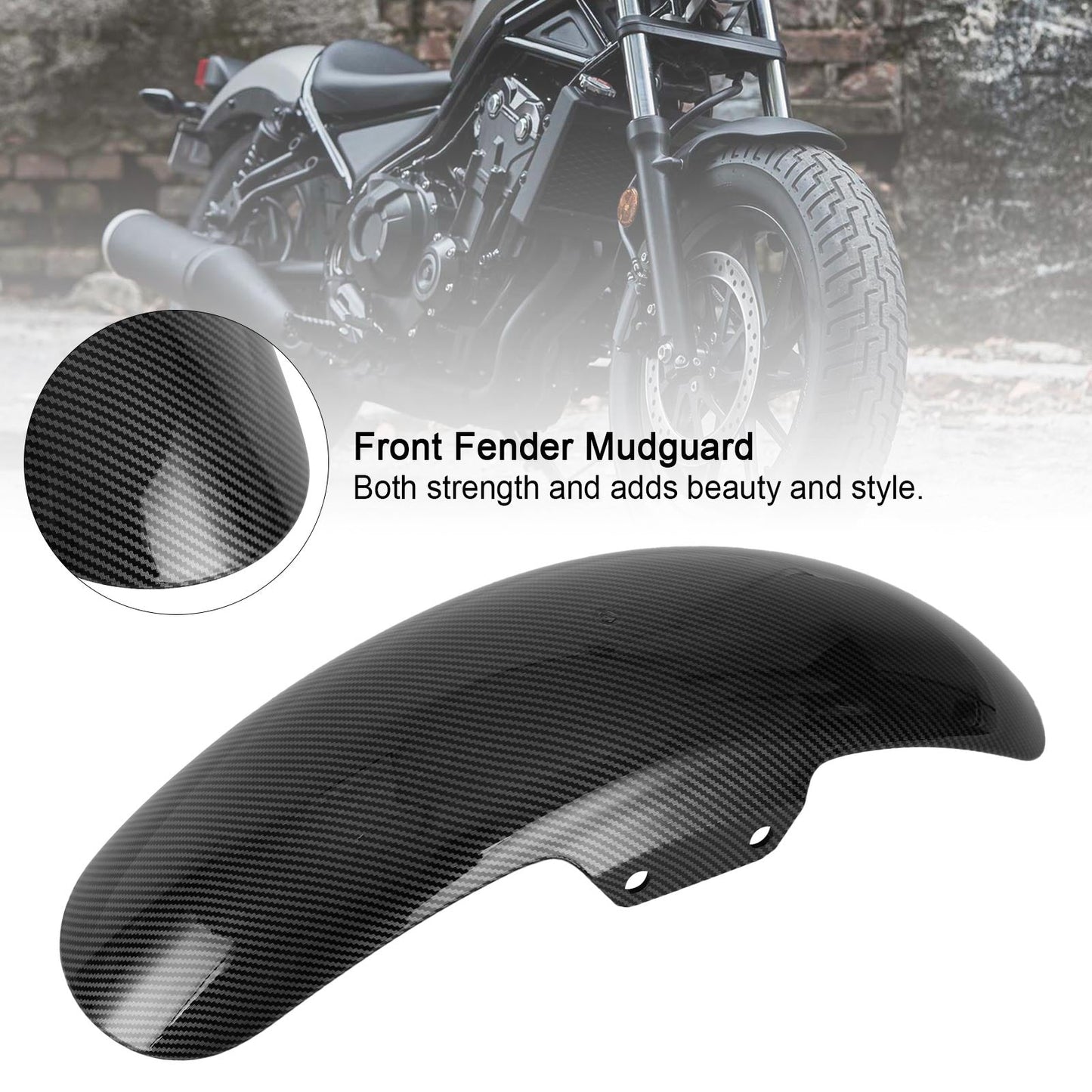 Parafango Parafango Anteriore per Honda Rebel CMX300 CMX500 2017-2024 Generico