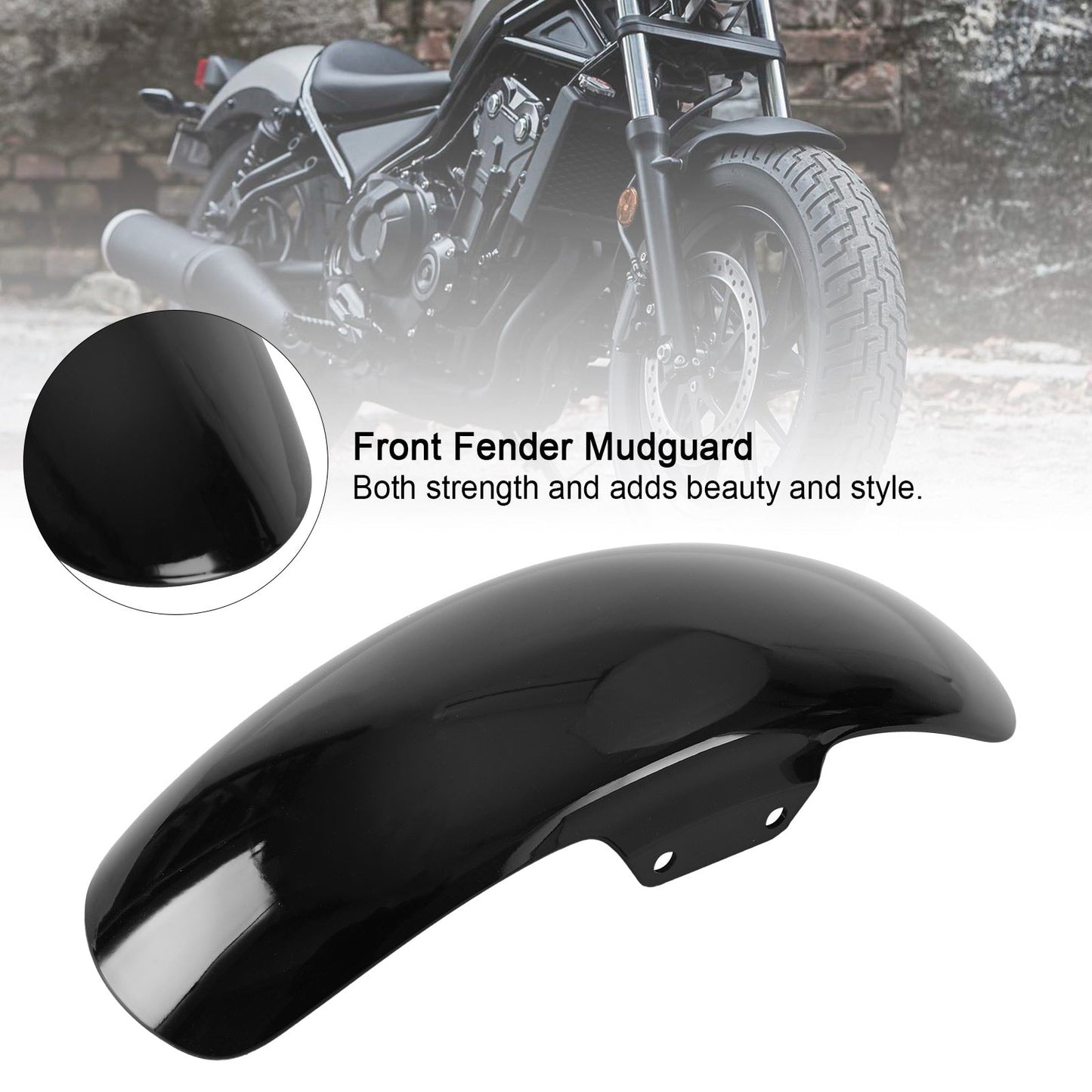 Parafango Parafango Anteriore per Honda Rebel CMX300 CMX500 2017-2024 Generico