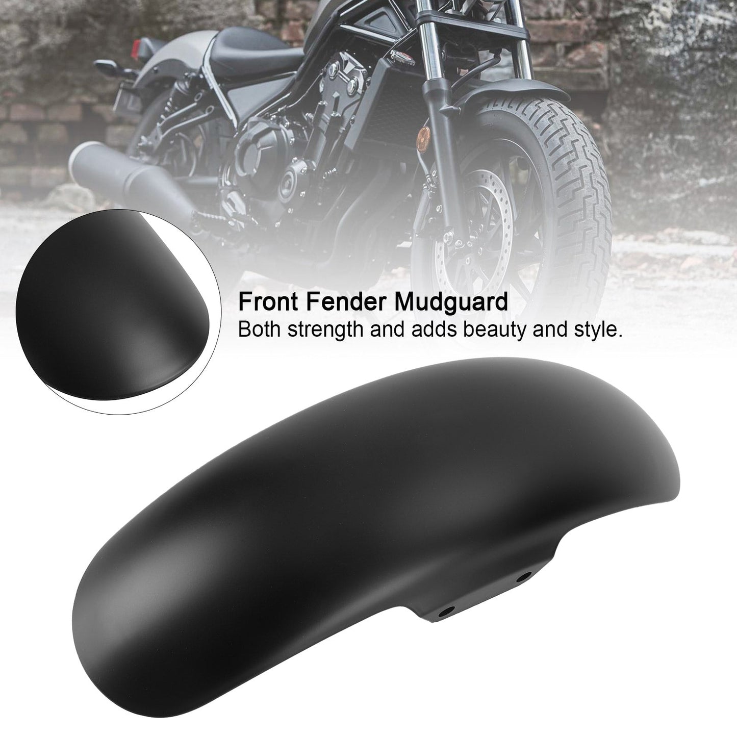 Parafango Parafango Anteriore per Honda Rebel CMX300 CMX500 2017-2024 Generico