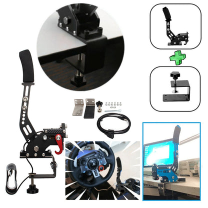 Freno a mano USB con morsetto e cambio ad H per volante Logitech G29 Sim Racing