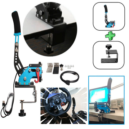 Freno a mano USB con morsetto e cambio ad H per volante Logitech G29 Sim Racing