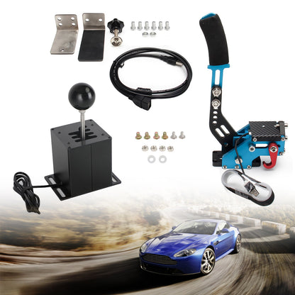 Freno a mano USB con morsetto e cambio ad H per volante Logitech G29 Sim Racing