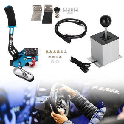 Freno a mano USB con morsetto e cambio ad H per volante Logitech G29 Sim Racing