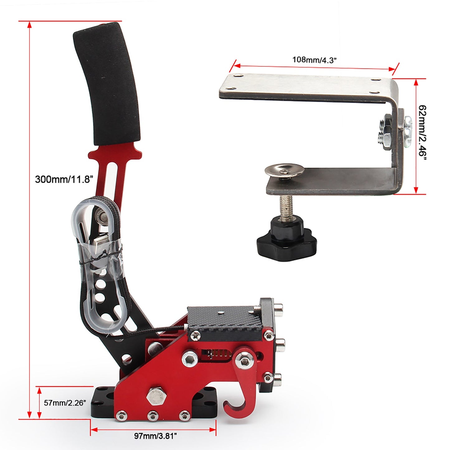 Freno a mano USB con morsetto e cambio ad H per volante Logitech G29 Sim Racing