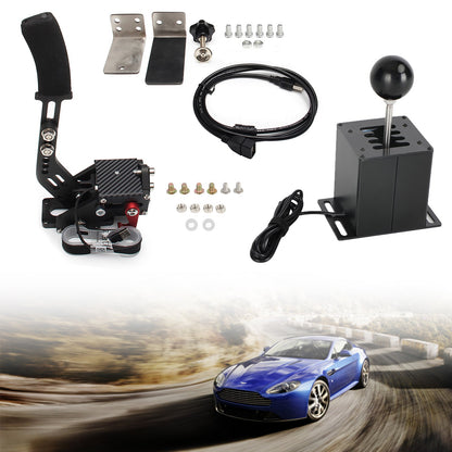 Freno a mano USB con morsetto e cambio ad H per volante Logitech G29 Sim Racing