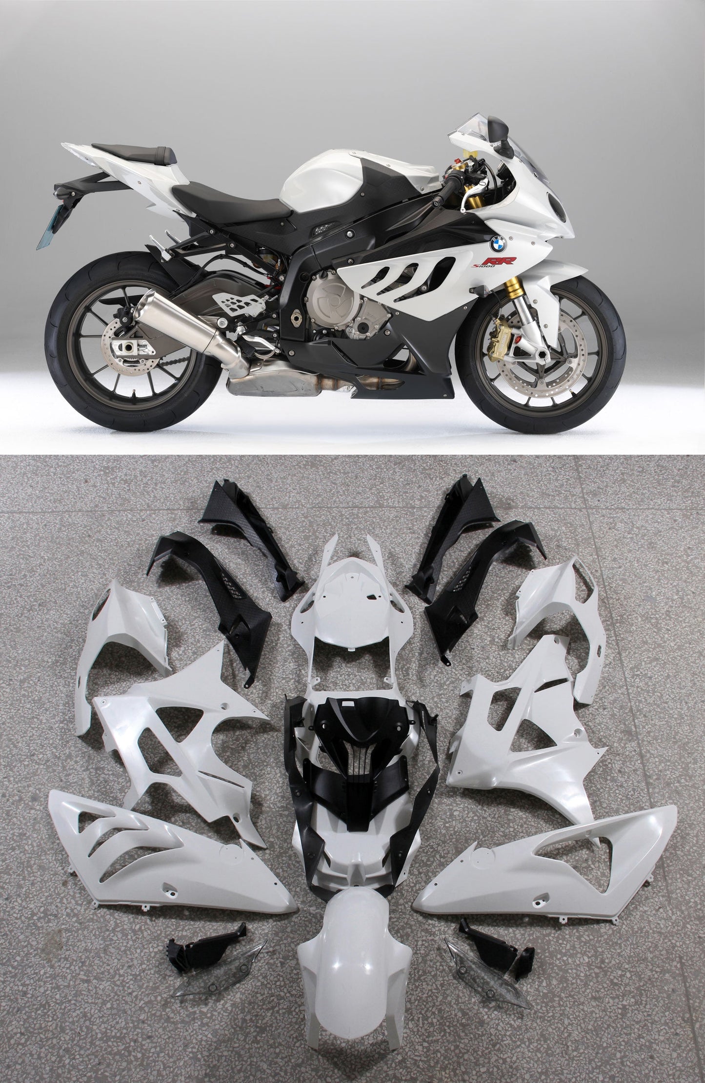 Carene per BMW S1000RR 2009-2014 Bianco SRR Racing Generico